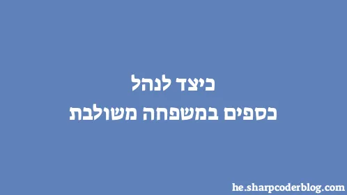 כיצד לנהל כספים במשפחה משולבת - Thumbnail