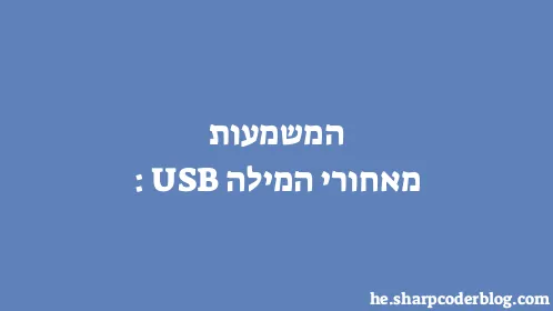 המשמעות מאחורי המילה: USB - Thumbnail