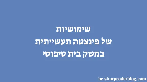 שימושיות של פינצטה תעשייתית במשק בית טיפוסי - Thumbnail