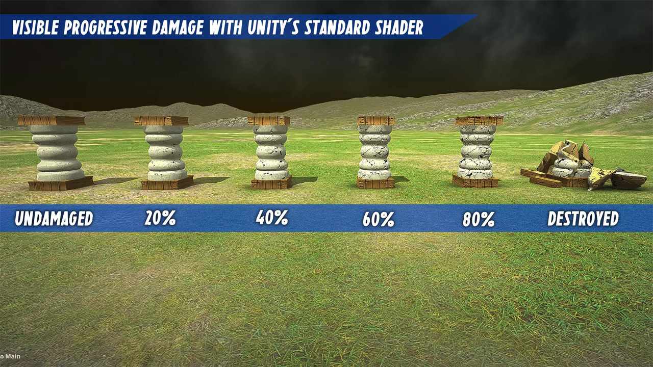 DestroyIt - מערכת הרס - חבילת Unity Asset Store.