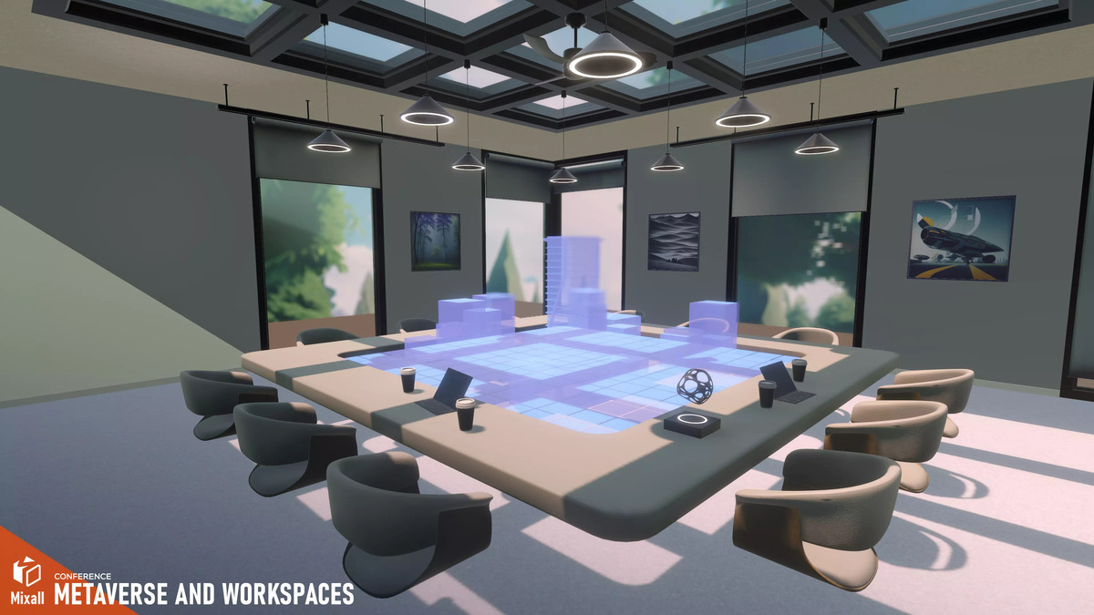 Metaverse וחללי עבודה - כנס - חבילת Unity Asset Store.