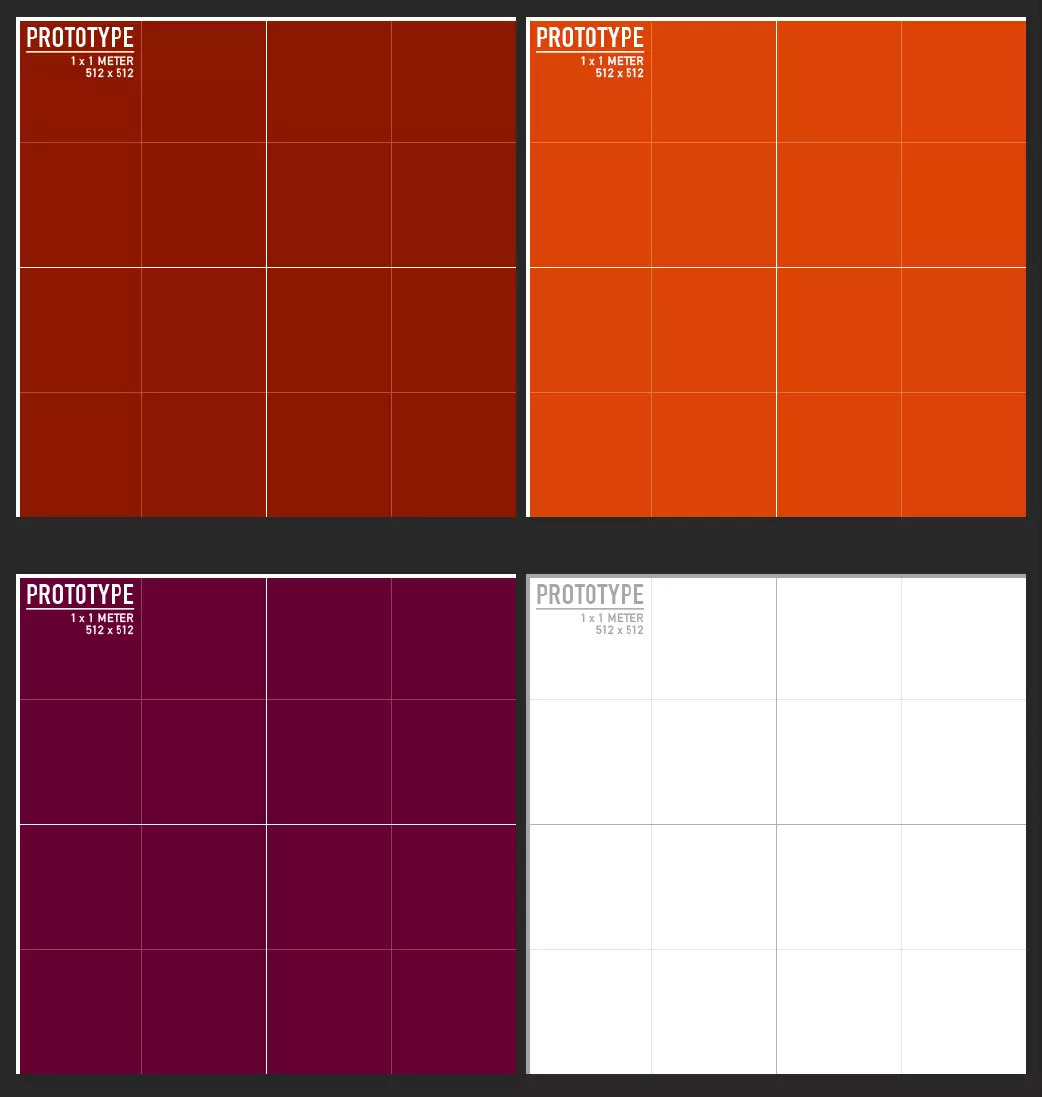 קביעות מראש של אב טיפוס חומר ב-Unity.